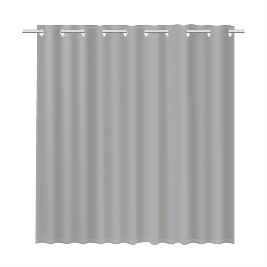 FIXSEN Шторка для ванной серая Linum (FX-1535K) FX-1535K - фото 338103
