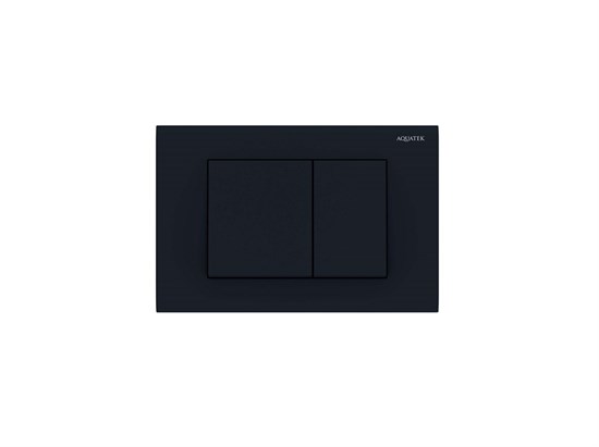 AQUATEK Панель смыва черная матовая для INSP-0000001 Pneumo S (клавиши квадрат) PNS-0000005 - фото 338328