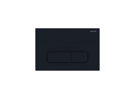 AQUATEK Панель смыва черная матовая для INSP-0000001 Pneumo S (клавиши прямоугольная) PNS-0000010 - фото 338348