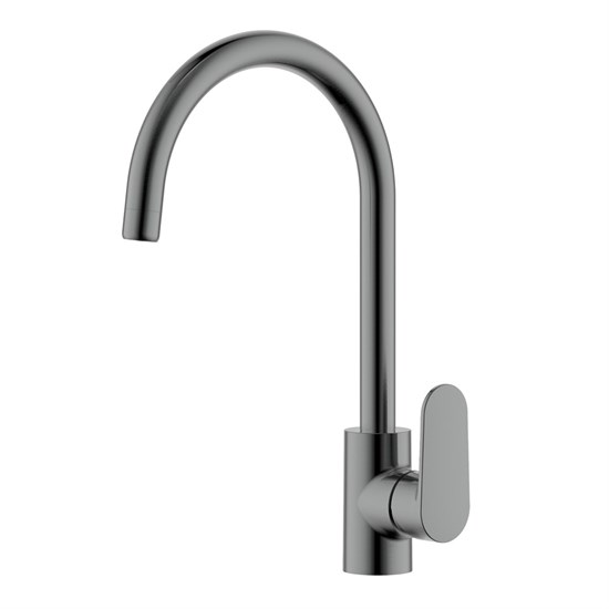 AQUATEK AQ1882BGM НИКА Смеситель для кухни (полукруглый излив), оружейная сталь AQ1882BGM - фото 338530