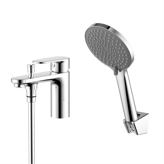 AQUATEK AQ1844CR НИКА Смеситель врезной на борт ванны на 1 отв., хром AQ1844CR - фото 338562