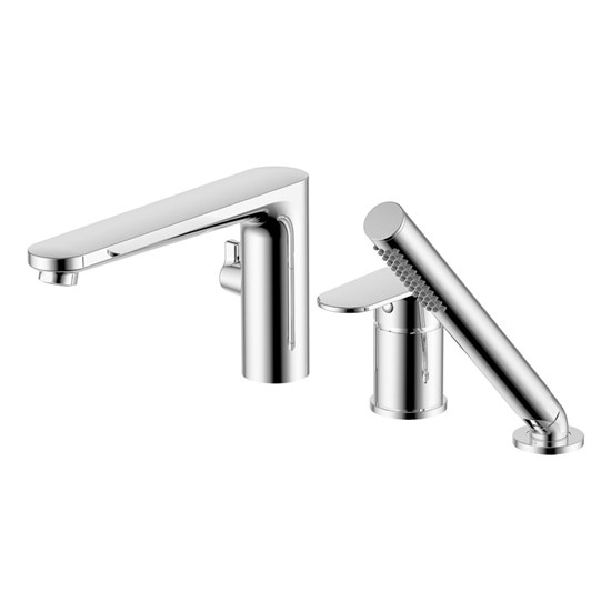 AQUATEK AQ1848CR НИКА Смеситель на борт ванны на 3 отв., хром AQ1848CR - фото 338600