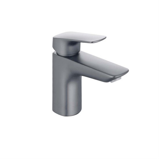 AQUATEK AQ1010BGM ВЕГА Смеситель для раковины 97 без донного клапана, оружейная сталь AQ1010BGM