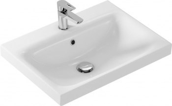 AQUANET Moduo Cersanit Раковина на стену / на тумбу ширина 60 см, цвет белый AQUANET-S-UM-MOD60/1 - фото 339367