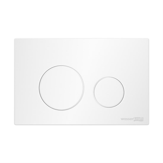 WASSERKRAFT Кнопка смыва, цвет белый WASSERKRAFT WH02 - фото 339505