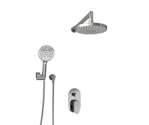 WASSERKRAFT A14029 Встраиваемый комплект для душа с верхней душевой насадкой и лейкой, хром WASSERKRAFT A14029