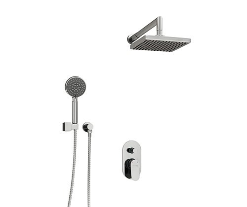 WASSERKRAFT A14028 Встраиваемый комплект для душа с верхней душевой насадкой и лейкой, хром WASSERKRAFT A14028