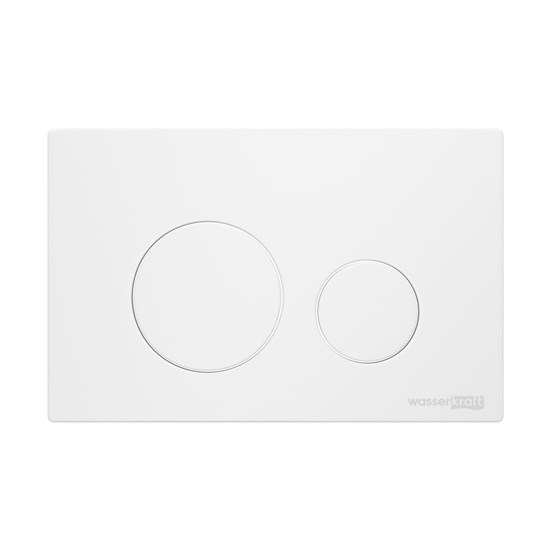 WASSERKRAFT Кнопка смыва, цвет белый матовый WASSERKRAFT WM02 - фото 341703