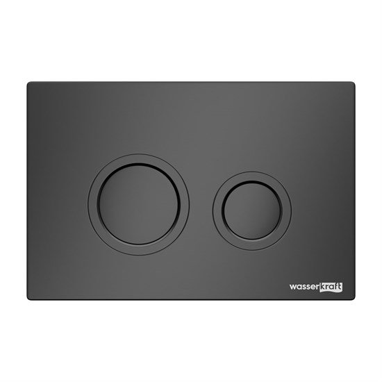 WASSERKRAFT Кнопка смыва, цвет черный матовый WASSERKRAFT MB01 - фото 342376
