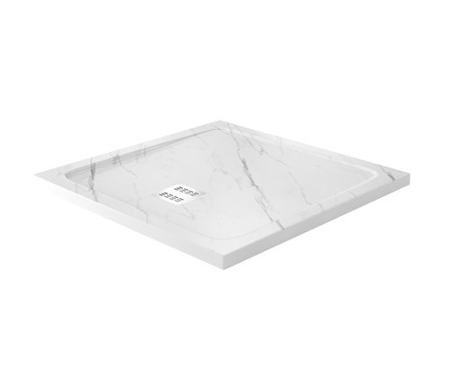 WASSERKRAFT Rhin 44T Душевой поддон квадратный искусственный камень размер 90x90 см, белый WASSERKRAFT 44T03 - фото 343215