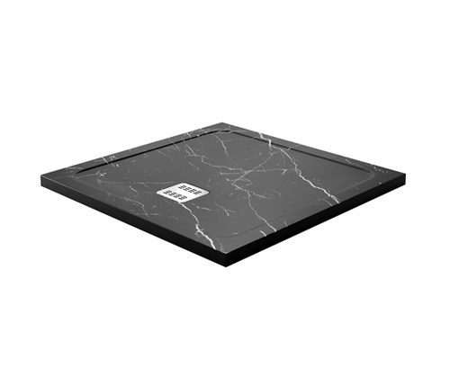 WASSERKRAFT Neime 19T Душевой поддон квадратный искусственный камень размер 90x90 см, черный WASSERKRAFT 19T03 - фото 343458