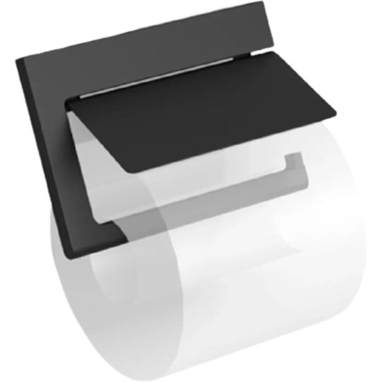 LANGBERGER Black Edition Бумагодержатель с крышкой (гориз.) (38041A-BP), черный матовый BLACKEDITION38041A-BP - фото 343678
