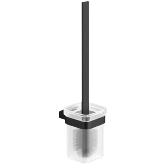 LANGBERGER Black Edition Ерш стекло к стене квадратный (SH) (11325A-BP), черный матовый BLACKEDITION11325A-BP - фото 343686