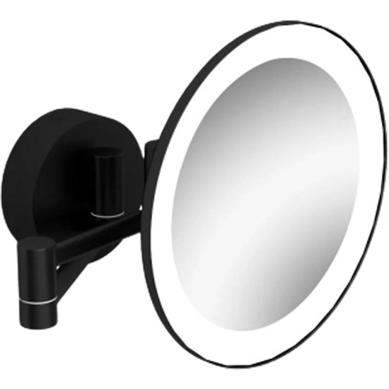 LANGBERGER Black Edition Зеркало поворотное косметическое с подсветкой (71585-3-BP), черный матовый BLACKEDITION71585-3-BP - фото 343693