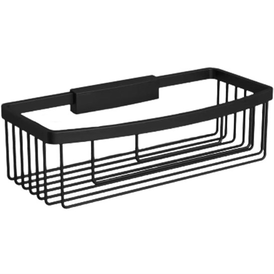 LANGBERGER Black Edition Мыльница "решетка" 2-ая глуб. к стене (L&C) (72360T-BPC), черный матовый BLACKEDITION72360T-BPC - фото 343706