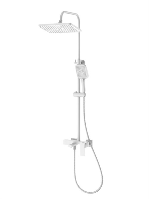 RUSH Thira Душевая система с изливом (TR3635-50White), цвет белый матовый TR3635-50White - фото 344256