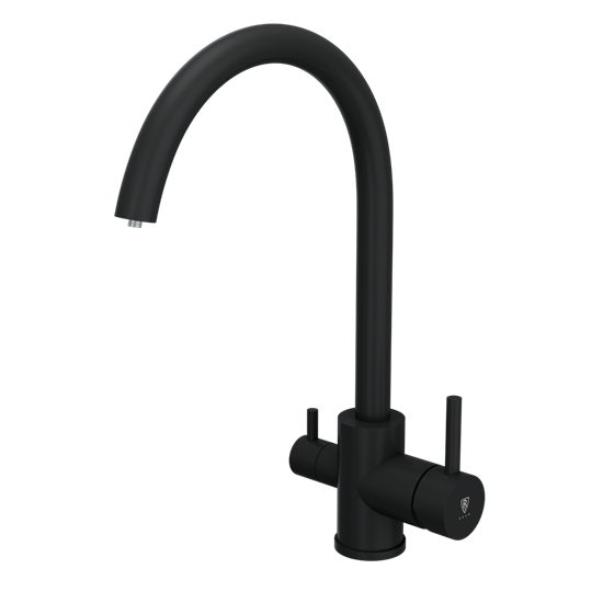 RUSH Смеситель для кухонной мойки с фильтром (SUS9035-37Black), цвет черный SUS9035-37Black - фото 344277