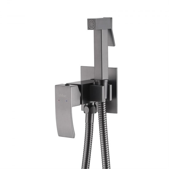 ABBER Wasserfall Смеситель AF8625NG с гигиеническим душем, никель AF8625NG - фото 345127