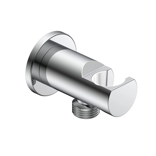 AQUAme Siena Выход из стены с держателем, хром AQM8714CR - фото 347426