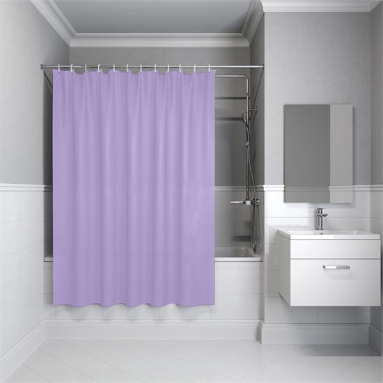 IDDIS Штора для ванной 200x180 см светло-фиолетовый PE (P08PE18i11) ,цвет фиолетовый P08PE18i11 - фото 347779