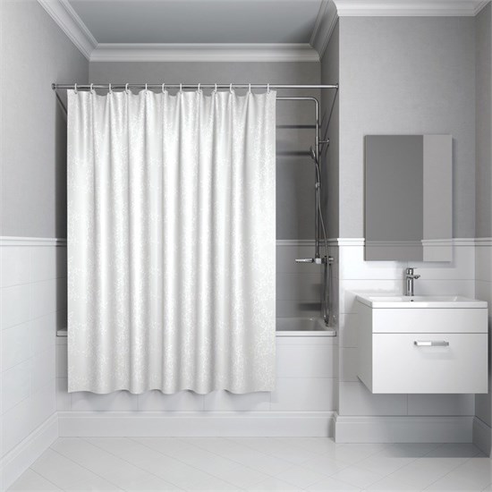 IDDIS Штора для ванной Base 200x240 см, Полиэстер (BD05P24i11) ,цвет белый BD05P24i11 - фото 347885