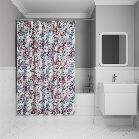 IDDIS Штора для ванной Base 200x180 см, Полиэстер (BX05P18i11) ,цвет разноцветный BX05P18i11 - фото 347890