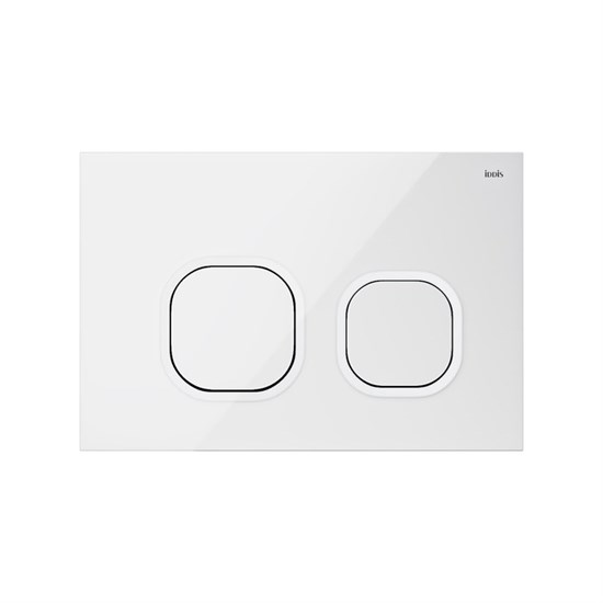 IDDIS Клавиша смыва белая Uniglass 001 (UNG01GWi77) UNG01GWi77 - фото 348549