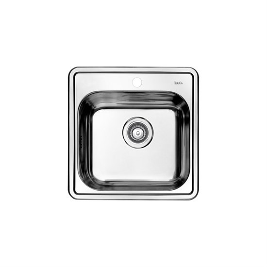 IDDIS Мойка врезного монтажа с сифоном Strit S, нерж. сталь, полир., 485*485 (STR48P0i77S) STR48P0i77S - фото 348866