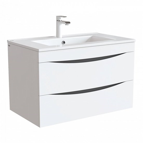 IDDIS Тумба с раковиной Cloud 80 подвесная белая (CLO80W0i95K) CLO80W0i95K - фото 349227