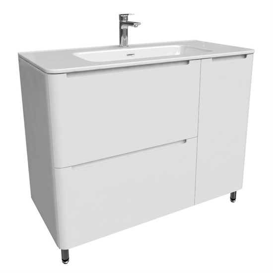 IDDIS Тумба с раковиной Edifice белая, 100 см (EDI10WFi95K) EDI10WFi95K - фото 349235