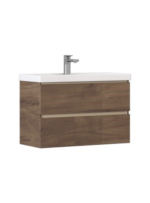 VELVEX Тумба под раковину Mondi 800-0-2 (Madera Classica Slim) навесная акация темная (308 акация темная) 308 акация темная - фото 350213