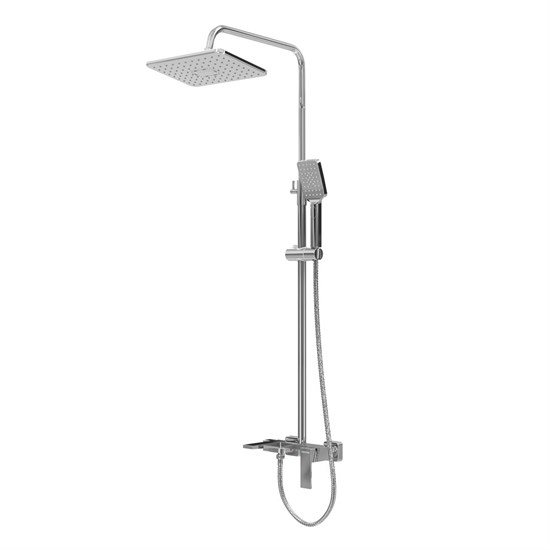 GROSSMAN Душевая стойка Style 500.K35.05.100 с верхним душем,ручной лейкой и смесителем,хром глянцевый 500.K35.05.100 - фото 350706
