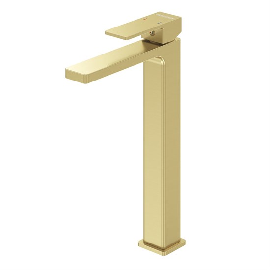 GROSSMAN Смеситель для раковины высокий Style 520.K35.05.320 золото сатиновый 520.K35.05.320 - фото 350743
