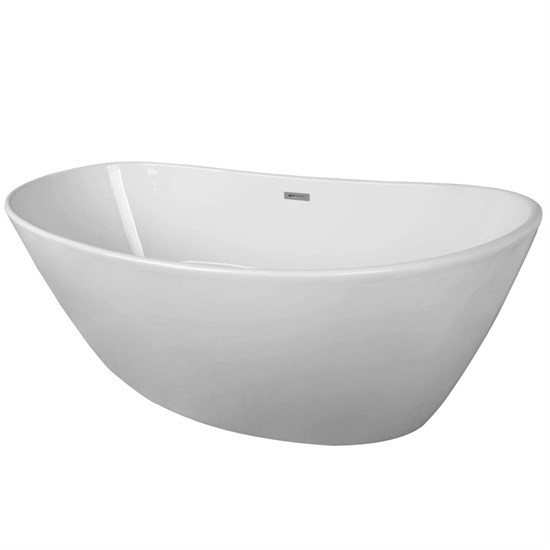 AZARIO Ванна акриловая EASTON 1800x820x600 мм., белая, свободностоящая, в комплекте с сифоном и металлической рамой AZ-1337 - фото 350925