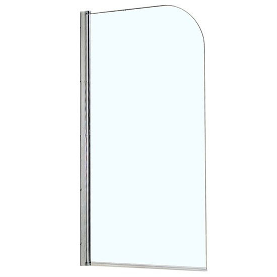 AZARIO Шторка для ванны  MERRIT 800х1400, прозрачное стекло 5 мм, покрытие EASY CLEAN, цвет профиля серебро (AZ-NF6211 800), двери распашные AZ-NF6211 800 - фото 351567