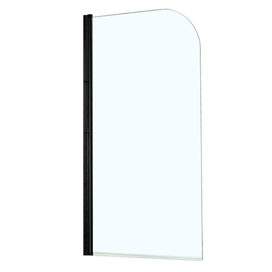 AZARIO Шторка для ванны  MERRIT 800х1400, прозрачное стекло 5 мм, покрытие EASY CLEAN, цвет профиля черный (AZ-NF6211 800 BLACK), двери распашные AZ-NF6211 800 BLACK - фото 351570