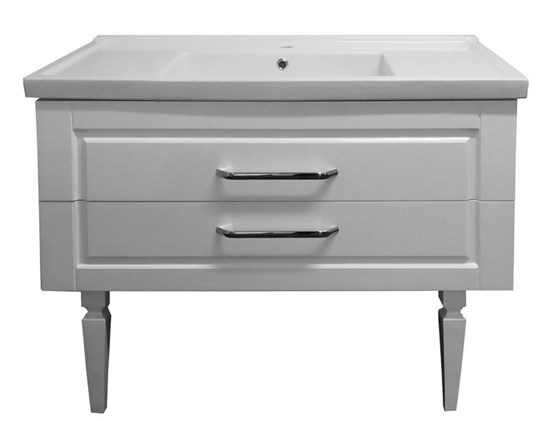 AZARIO Комплект Тумба напольная ELEGANT 100 с раковиной Exclusive 100 , цвет белый CS00058284 - фото 351744