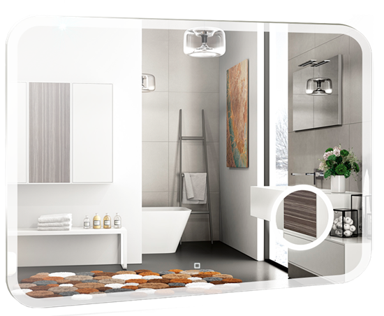 AZARIO Зеркало Эльза 800х550, LED-подсветка с диммером, сенсорный выключатель (ФР-00002156) ФР-00002156