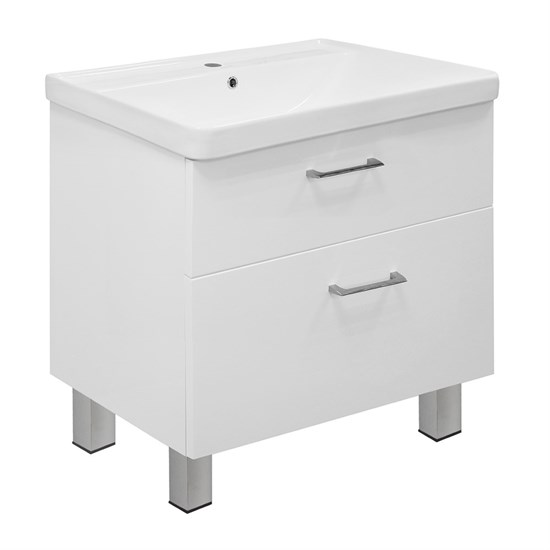 AZARIO Комплект Тумба Марика 80 Н 800*640*470 напольная с раковиной Fonte 80 (OW-00097237), цвет белый OW-00097237 - фото 351939