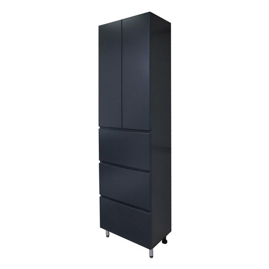 AZARIO Пенал Эстима 52/3 520х330х1960 напольный, графит (CS00094563), цвет Графит CS00094563 - фото 352192