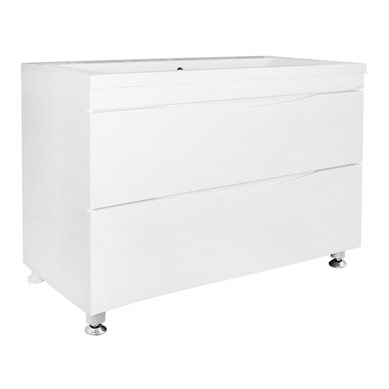 AZARIO Комплект Тумба Эстима 100/2Н 995х450х850 напольная, с раковиной Астория 100, белый глянцевый (CS00094590) CS00094590 - фото 352292
