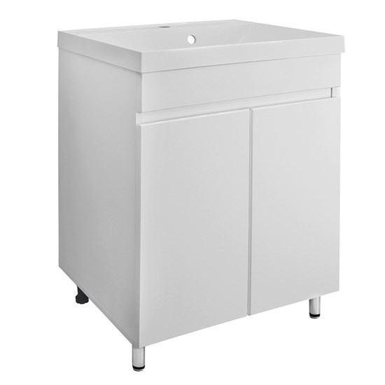 AZARIO Тумба Эстима 60Н напольная БЕЗ РАКОВИНЫ Астория 60 (CS00094626), цвет белый CS00094626