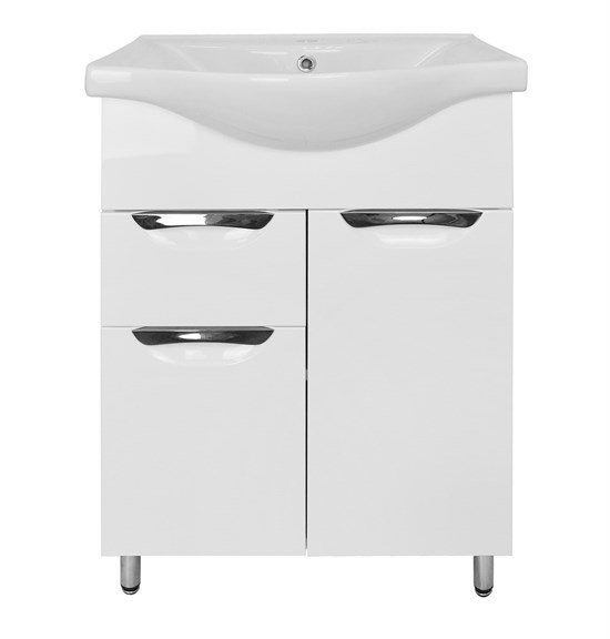 AZARIO Комплект Тумба Стиль- 60/1 600х450х840 с раковиной Basic 60 (CS00070392), цвет белый CS00070392 - фото 352445