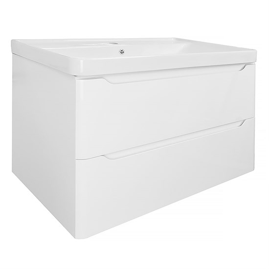 AZARIO Комплект Тумба LOTOS 80/2 815х480х570 подвесная с раковиной Monte 80 (CS00083931), цвет белый CS00083931 - фото 352495