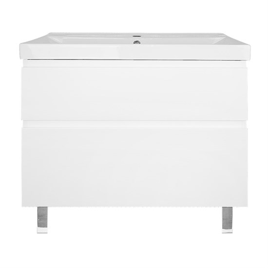 AZARIO Комплект Тумба Мила 80Н 815х470х870 напольная, с раковиной Tempo 80 (CS00091366), цвет белый матовый CS00091366 - фото 352519