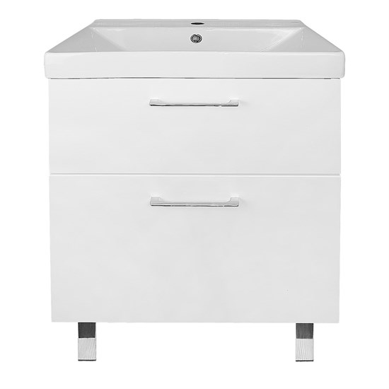 AZARIO Комплект Тумба Ника 60 Н 610х480х860 напольная, с раковиной Tempo 60 (CS00091368), цвет белый CS00091368 - фото 352532
