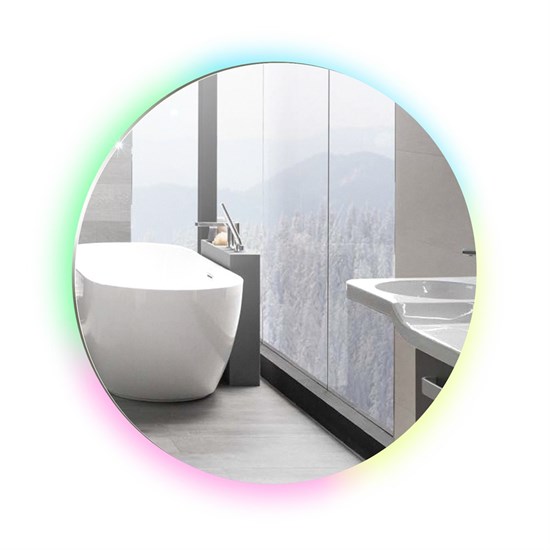 AZARIO Зеркало Savanna RGB D550 SMART-управление, парящая подсветка (LED-00002605) LED-00002605 - фото 352896