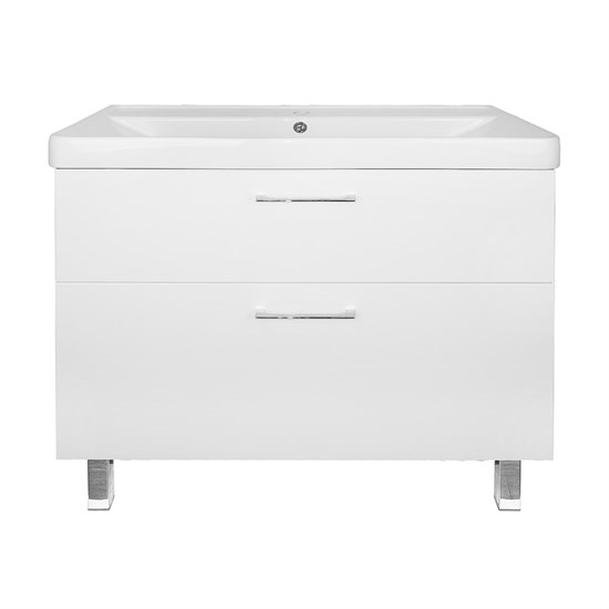 AZARIO Комплект Тумба Ника 90 Н 900х475х850 напольная, с раковиной Monte 90, белый матовый (CS00089956), цвет белый матовый CS00089956 - фото 352931
