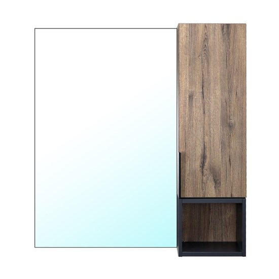 AZARIO Зеркало-шкаф Gris 75 730х160х800 цвет Дуб Веллингтон (CS00080419), цвет Дуб веллингтон CS00080419 - фото 353779