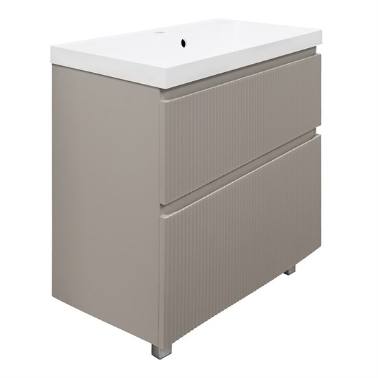 AZARIO Комплект Тумба Viola 80/2Н 800х450х850 напольная, с раковиной Астория 80, бежевый (CS00097141), цвет бежевый CS00097141 - фото 353872